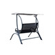 Sea Breeze Ultra Comfortable Cool Mesh Dual Swing With Canopy - Black and Light Grey