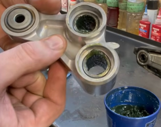Dirtbike suspension linkage maintenance & repair for Kamloops conditions
