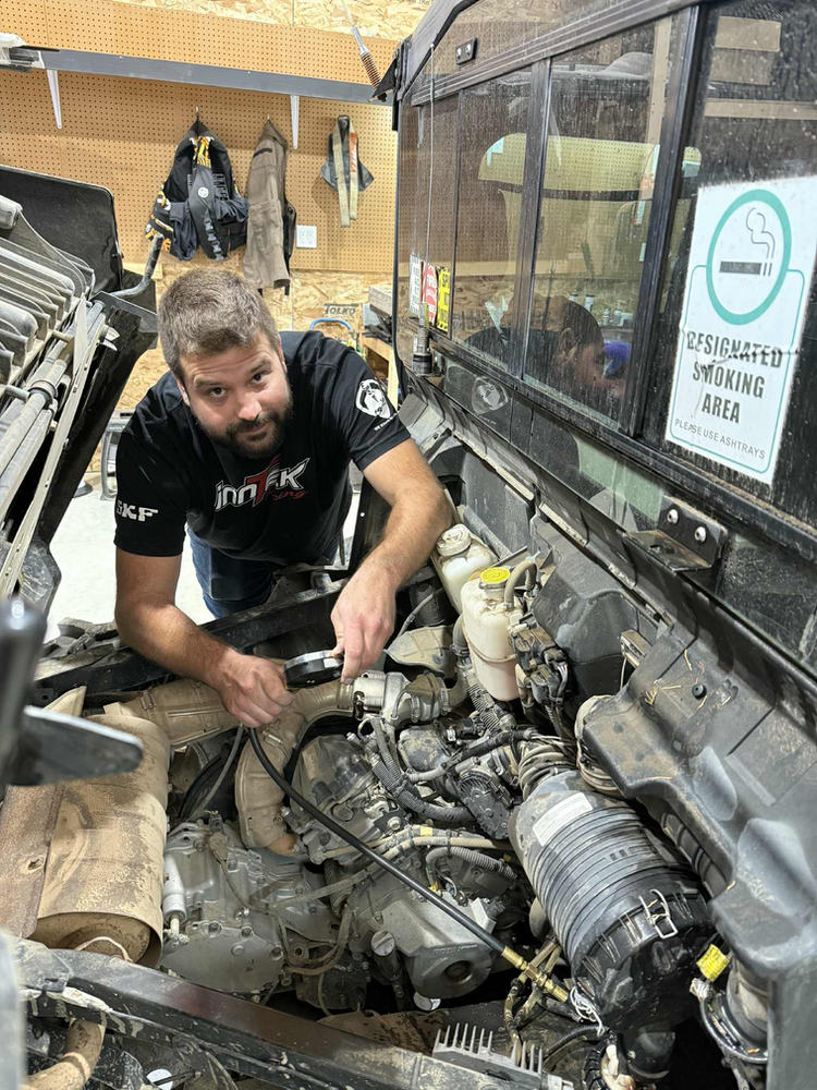 Jake Norris at work in the shop