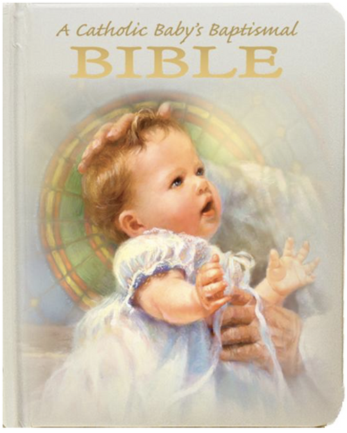 A Catholic Baby's Baptismal Bible
