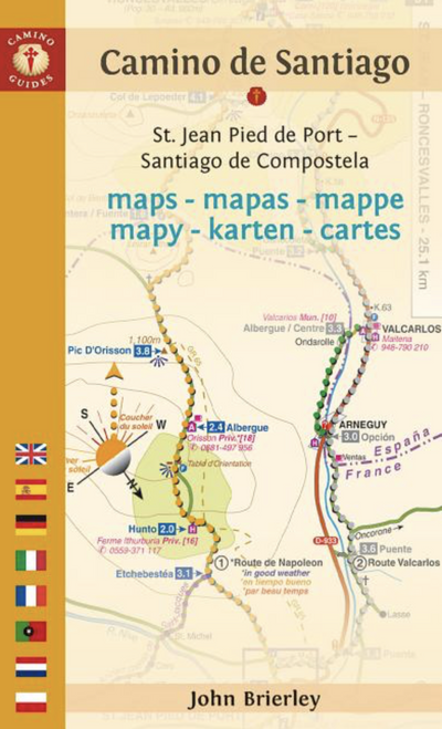 Camino de Santiago Maps: St. Jean Pied de Port - Santiago de Compostela (10TH ed.) 