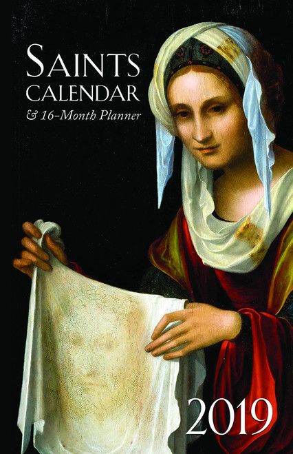 2019 Saints Calendar & 16 Month Daily Planner Spiral Bound