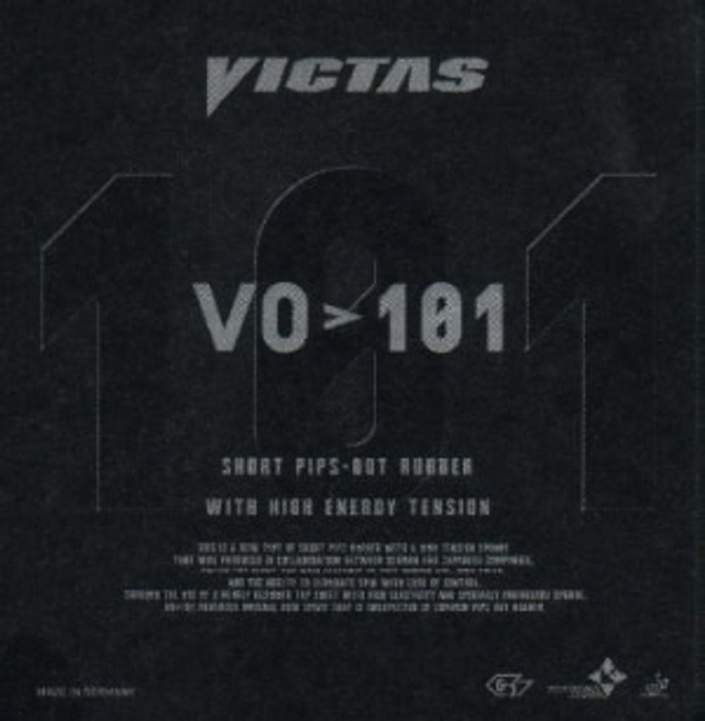 Victas VO 101 rubber (Short Pips) Spring Sensations - Save 46