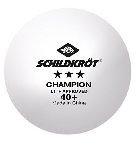 【未使用】[120個セット] ドニック Schildkrot 卓球 競技 ボール スリースター 3 Star Champ ball ITTF認可 Poly 40+ 608542 DONIC Schildkröt Champion 3*** ABS Plastic 40+ White Balls (pack of 120