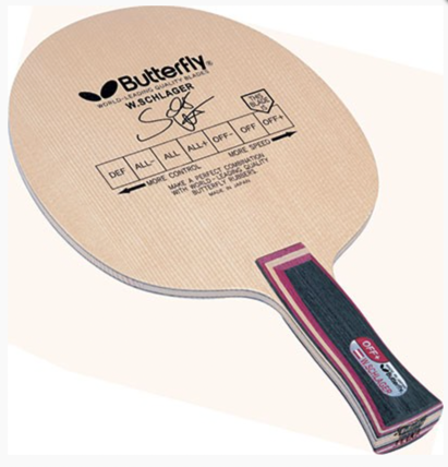 【廃盤レア】Butterfly　W.Schlager OFF FL Discontinued Butterfly Schlager FL Grip Blade Old Silver Tag