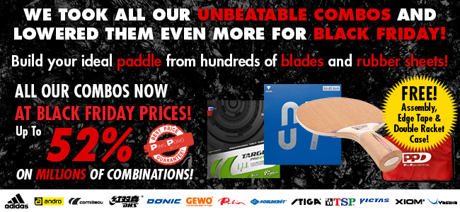 Build Your Own Paddle By Choosing Blade And Rubber Sheets Combos