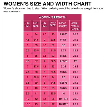 Table Tennis Shoe Info - Sizes and Floor Material