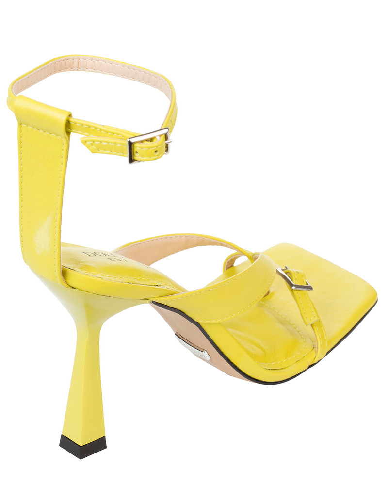 Dolci Firme Savoca Yellow Leather Sandal Heel | Dolci Firme