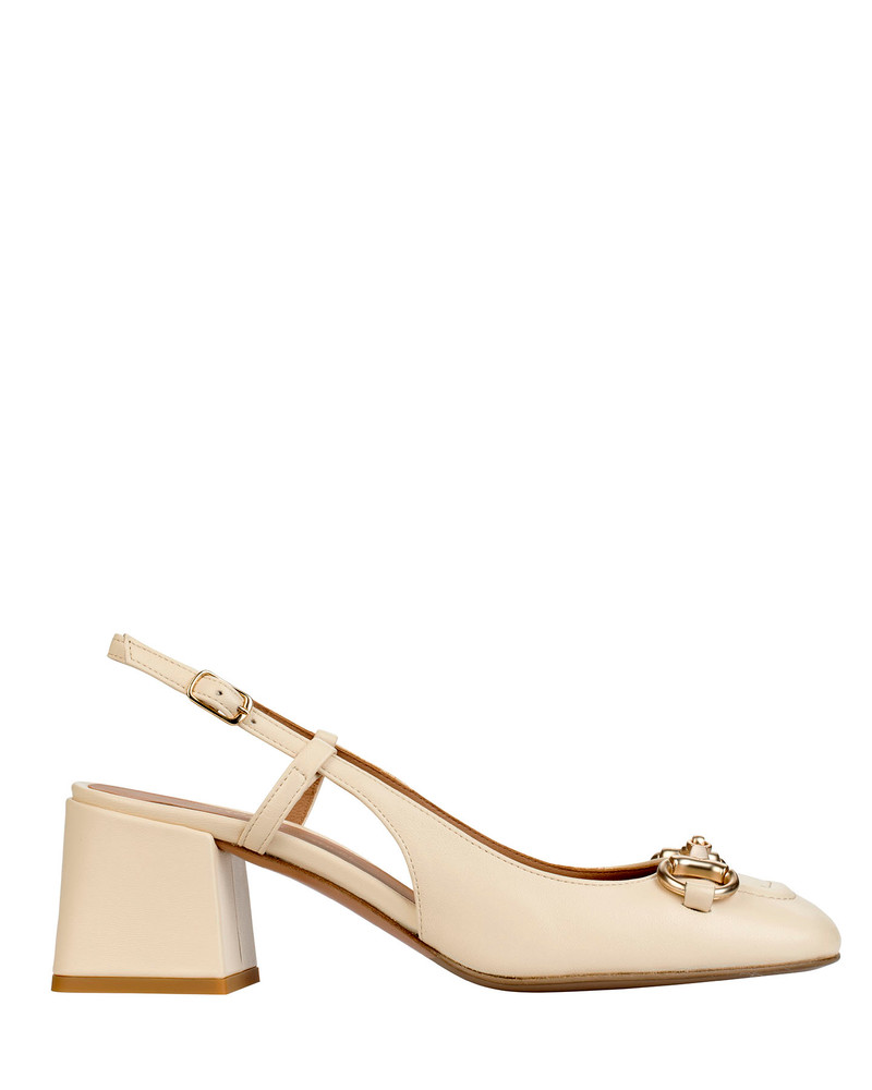 Bianca Buccheri Widley Cream Sling Back - Dolci Firme