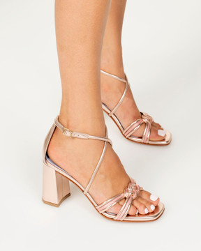 Bianca Buccheri Delfina Rose Gold Sandals