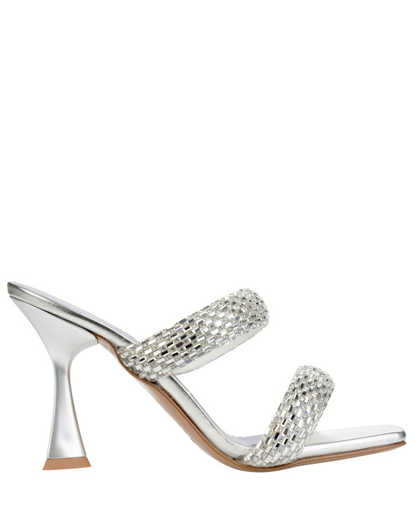 Bianca Buccheri Fiorella Silver Sandals