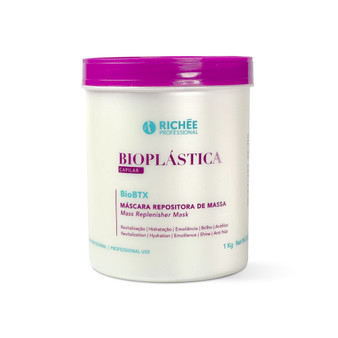 Richée Btox Bioplástica BioBTx Mass Replenisher Mask Hydration Anti-Frizz Hair Care 1kg/35.2 oz