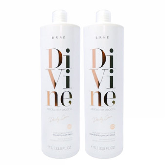 Braé Divine Absolutely Smooth Shampoo and Conditioner 2x1L/33.8fl.oz