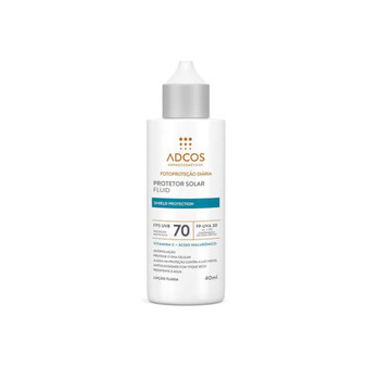 Adcos Sunscreen Fluid Shield Protection SPF 70 Vitamin C Skin Care Anti-Pollution 50ml/1.69 fl.oz