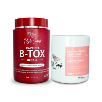 Kit I Belli Capelli Ravenna B-tox Repair and Venice Mask Cassava Extract Complete Treatment