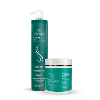 Kit I Belli Capelli Venice Hair Reconstructor Smoothing Keratin 1L/33.8 fl.oz and Venice Organic Treatment B-Tox 500g/17.60 oz