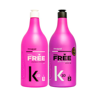 Kit Onixx Brasil Gloss Free K10 Blond Volume Reduction 2x1L/2x33.8 fl.oz