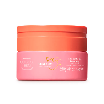 O Boticário Exfoliating Butt Scrub Cuide-se Bem - Peach Buttock 230g/8.1 oz