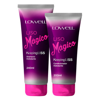 Kit Lowell Keeping Liss Shampoo Condicionador Liso Mágico Hair Care