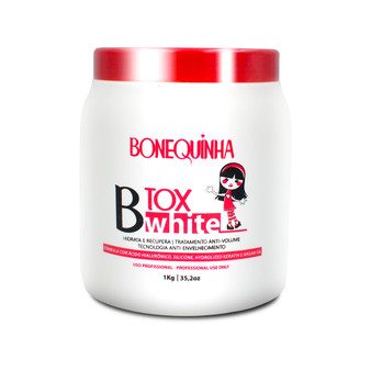 Bonequinha Btox Capillary White Reduces Volume and Frizz Hair Care 1Kg/35.2 oz