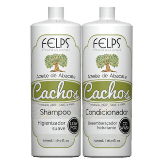 Felps Kit Curls Avocado Oil Shampoo and Conditioner 2x500ml/2x16.9fl.oz