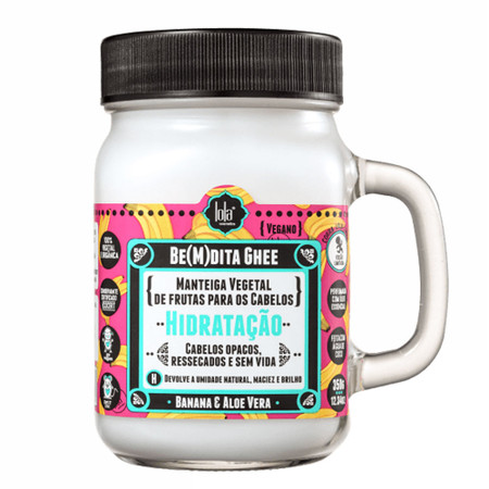 Lola Cosmetics Be(M)dita Ghee Hidratação Banana e Aloe Vera 350g/12.3fl.oz