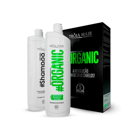 Kit Tróia Hair Progressive Organic Definitive Without Formaldehyde Hair Care 2x1L/2x33.8fl.oz