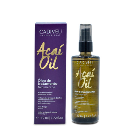 Cadiveu Açaí Oil Finishing Treatment Oil Óleo Tratamento Finalizador 110ml/3.72 fl.oz Cadiveu Açaí Oil Finishing Treatment Oil Óleo Tratamento Finalizador 110ml/3.72 fl.oz