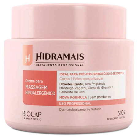 Hidramais Hypoallergenic Ultra-Sensitive Cream 500g/17.63 oz