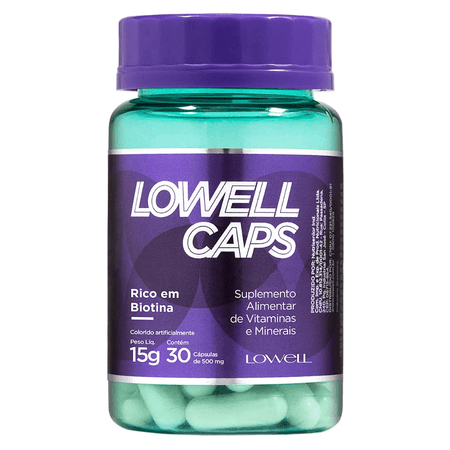 Lowell Caps - Growing and Strengthening Capsules Rich in Biotin 15g/0.52 oz Lowell Caps - Growing and Strengthening Capsules Rich in Biotin 15g/0.52 oz