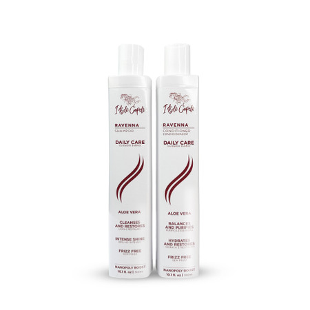 Kit I Belli Capelli Ravenna Daily Care with Aloe Vera – Shampoo + Conditioner 2x300ml/2x10.1 fl oz Kit I Belli Capelli Ravenna Daily Care with Aloe Vera – Shampoo + Conditioner 2x300ml/2x10.1 fl oz