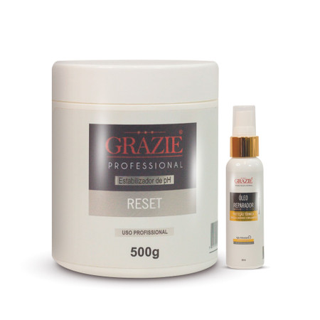 Kit Grazie Professional Hair Reset Mask Treatment + Repair Oil