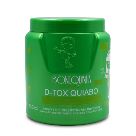 Bonequinha B-tox Okra Pro Repair Quiabo Extreme Smoothing Hair Regeneration Hair Care 1kg/35.2 oz Bonequinha B-tox Okra Pro Repair Quiabo Extreme Smoothing Hair Regeneration Hair Care 1kg/35.2 oz