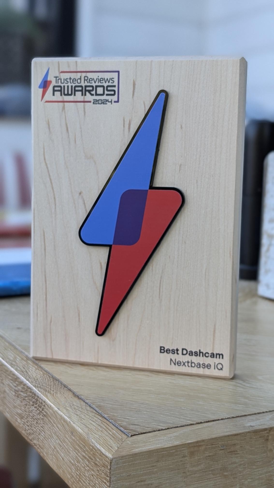 Nextbase iQ Dash Cam Winner at the Trusted Reviews Awards 2024