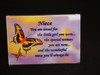 Niece You are Loved message in acrylic frame