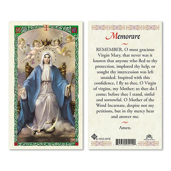 Memorare Prayer Card (single)