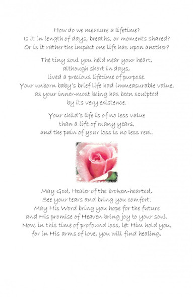 Miscarriage Greeting Card - A Tiny Flower