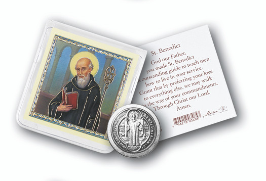 St. Benedict - Pocket Token & Prayer Card
