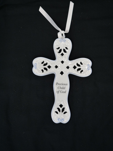 Precious Child of God Wall Cross - Blue