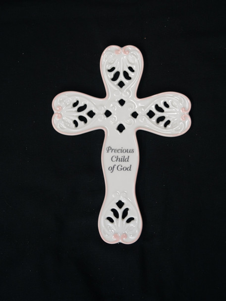 Precious Child of God Wall Cross - Pink