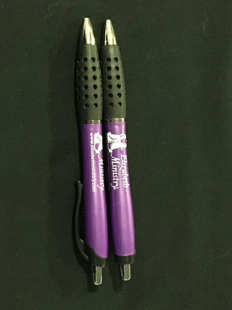 Elizabeth Ministry purple pen writes in black ink
Styles may vary based on availability