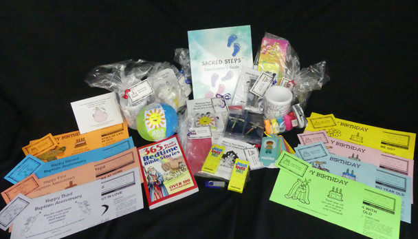 Complete Sacred Steps Starter Kit. Gifts may vary based on availability.