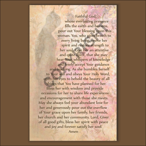 Bless This Woman - Prayer Card