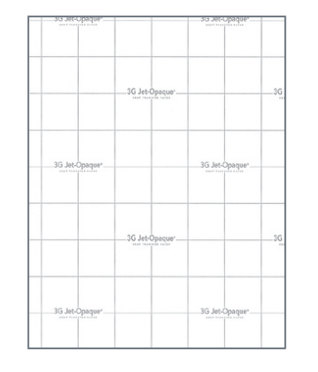 3G JET OPAQUE Heat Transfer Paper 13 x 19 sheet (Dark Fabrics)