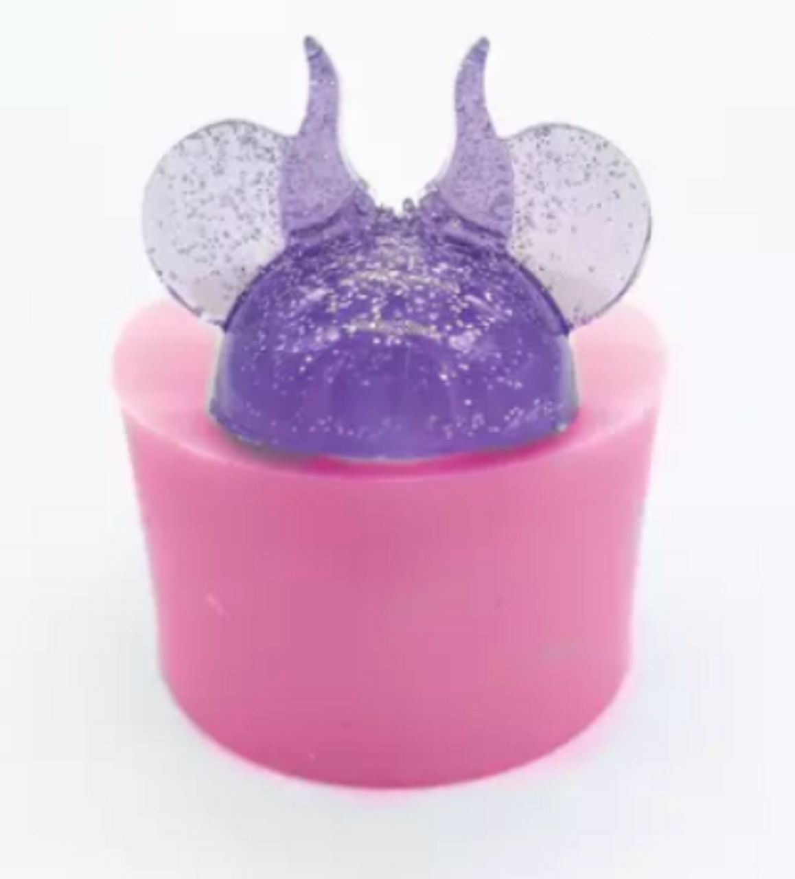 Mouse Straw Topper Pink 