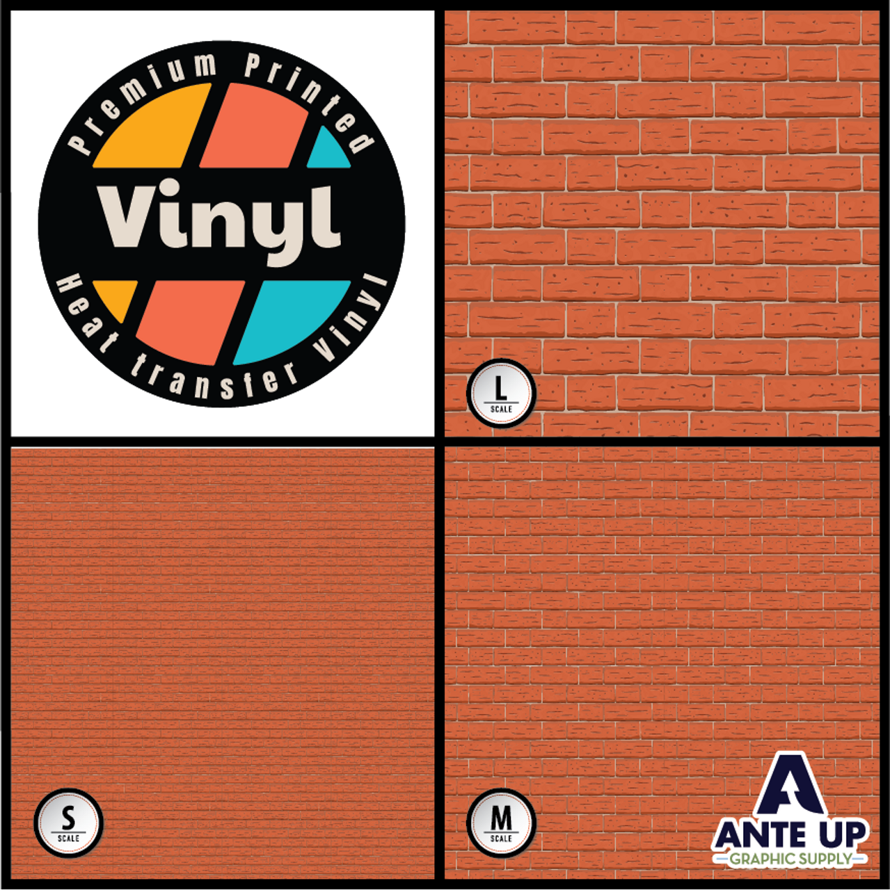 Printed Pattern - Brick - Wall - Heat Transfer Vinyl