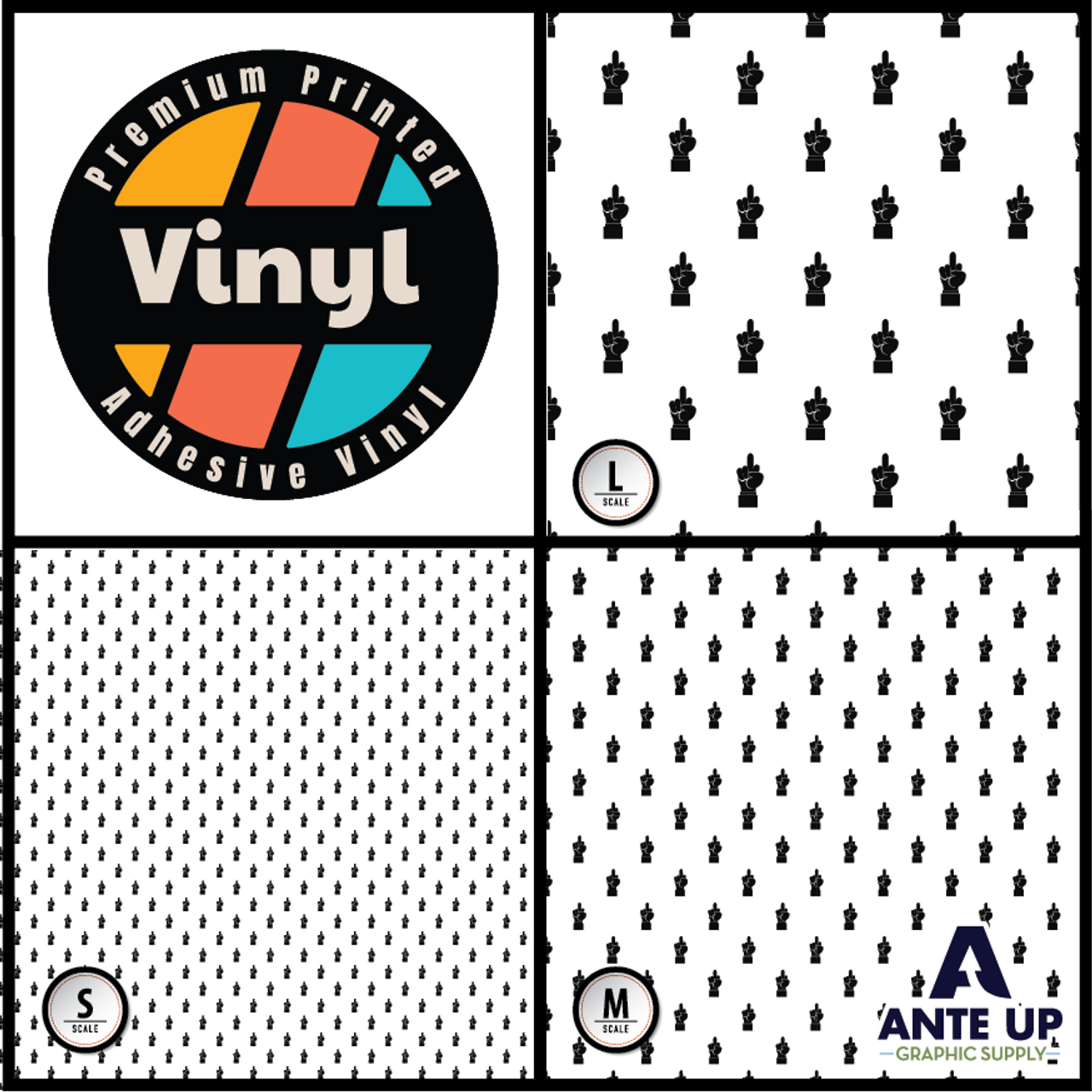 White and Black Polka Dots Permanent Vinyl / Printed Permanent Vinyl /