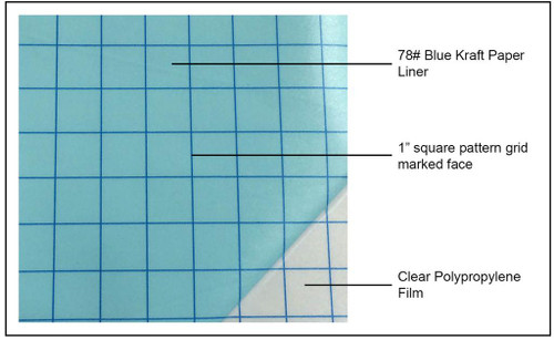 Oracal 12 x 25 Feet Roll Clear Transfer Tape w/ Grid for Adhesive Vinyl | Tape