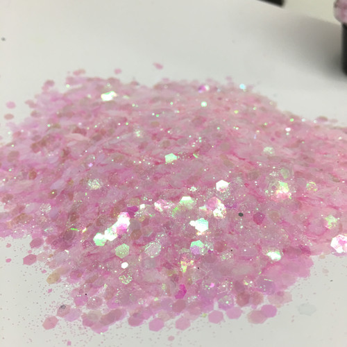 Light Pink Blossum - Glitter - Chunky Mix