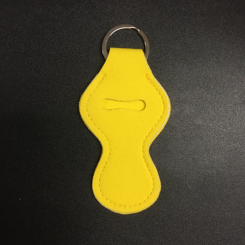 Chapstick Key chain Holder - Yellow - Single